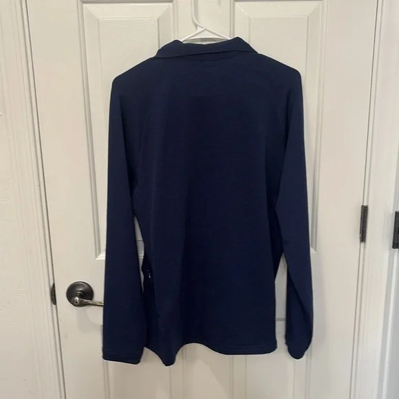 Bonobos Golf Quarter Zip Slim Fit in Navy - Picture 3 of 5